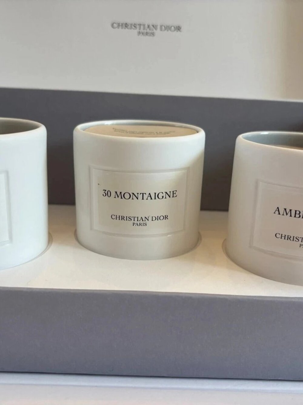 Christian Dior Home Set of 3 Mini Candles w/NOTEBOOK, PILLOW, & POUCH MSRP $600+
